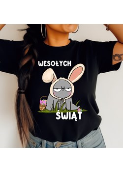 Koszulka na Wielkanoc - wesołych świąt z śmiesznym zajączkiem ze sklepu Time For Fashion w kategorii Bluzki damskie - zdjęcie 179173899