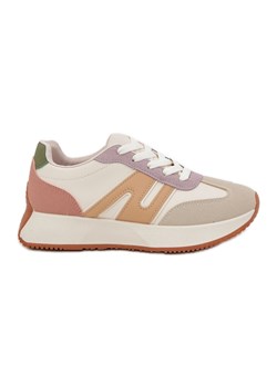 Buty Sportowe Damskie Na Platformie Multikolor beżowy ze sklepu ButyModne.pl w kategorii Buty sportowe damskie - zdjęcie 179174848