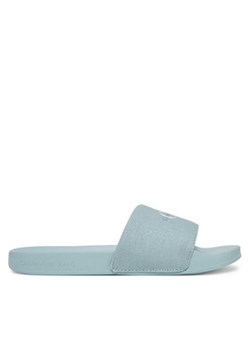 Calvin Klein Jeans Klapki Slide Monogram Wn YW0YW01835 Niebieski ze sklepu MODIVO w kategorii Klapki damskie - zdjęcie 179175485