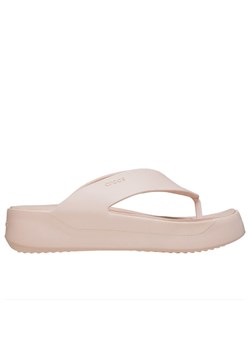 Klapki Crocs Getaway Platform Flip 209410-6UR - beżowe ze sklepu streetstyle24.pl w kategorii Klapki damskie - zdjęcie 179178035
