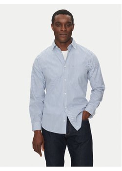 Calvin Klein Koszula Poplin Stripe L/S Shirt K10K114445 Niebieski Regular Fit ze sklepu MODIVO w kategorii Koszule męskie - zdjęcie 179178228