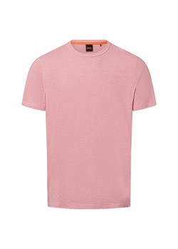 BOSS Orange T-shirt męski Mężczyźni Bawełna brudny róż marmurkowy ze sklepu vangraaf w kategorii T-shirty męskie - zdjęcie 179179479