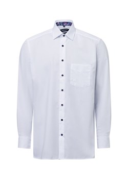 Andrew James Męska koszula biznesowa - non-iron Mężczyźni Regular Fit Bawełna biały jednolity ze sklepu vangraaf w kategorii Koszule męskie - zdjęcie 179179485