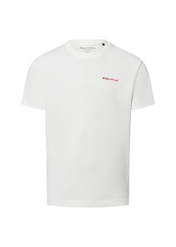 Marc O'Polo Koszulka męska Mężczyźni Bawełna biały jednolity ze sklepu vangraaf w kategorii T-shirty męskie - zdjęcie 179179489