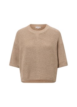 Opus Damski sweter z krótkim rękawem z dzianiny - Paudie Kobiety wielbłądzi marmurkowy ze sklepu vangraaf w kategorii Swetry damskie - zdjęcie 179179525