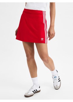 adidas Originals Damska mini spódniczka - Mini spódniczka Kobiety czerwony jednolity ze sklepu vangraaf w kategorii Spódnice - zdjęcie 179179535
