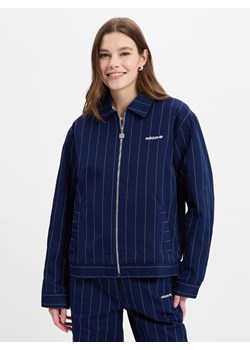 adidas Originals Damska bluza - kurtka w prążki Kobiety granatowy w paski ze sklepu vangraaf w kategorii Kurtki damskie - zdjęcie 179179536