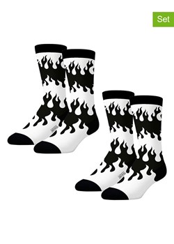 Lucky Socks Skarpety (2 pary) w kolorze czarno-białym ze sklepu Limango Polska w kategorii Skarpetki męskie - zdjęcie 179179757