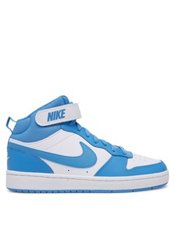 Sneakersy Nike Court Borough Mid 2 (GS) CD7782 Niebieski ze sklepu eobuwie.pl w kategorii Buty sportowe dziecięce - zdjęcie 179182318