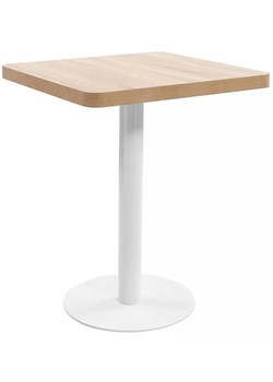 Kwadratowy nowoczesny stolik barowy dąb sonoma + biały H1-K81 ze sklepu Edinos.pl w kategorii Dom - zdjęcie 179183435