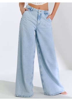Sinsay - Jeansy wide leg high waist - niebieski ze sklepu Sinsay w kategorii Jeansy damskie - zdjęcie 179185796