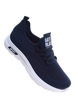 Wkładane męskie buty z siatki Granatowe /F3-2 17392 GF285/ ze sklepu Pantofelek24.pl w kategorii Buty sportowe męskie - zdjęcie 179186528