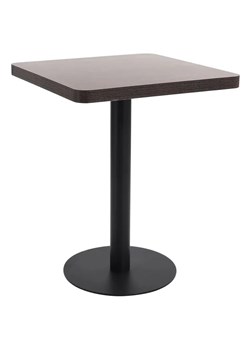 Kwadratowy nowoczesny stolik barowy ciemnobrązowy + czarny L1-D46 ze sklepu Edinos.pl w kategorii Dom - zdjęcie 179186947