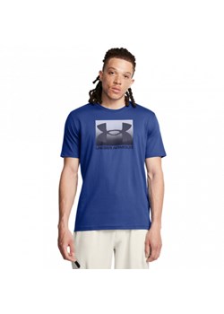 Męski t-shirt z nadrukiem Under Armour UA M Boxed Sports Updated Ss - niebieski ze sklepu Sportstylestory.com w kategorii T-shirty męskie - zdjęcie 179187008