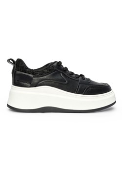 Damskie czarne sneakersy na grubej podeszwie ze sklepu ButyModne.pl w kategorii Buty sportowe damskie - zdjęcie 179187468