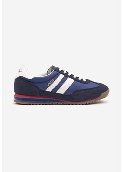 Niebieskie Buty Sportowe Tenisówki z Naszywkami Mepralia ze sklepu born2be.pl w kategorii Buty sportowe męskie - zdjęcie 179192307