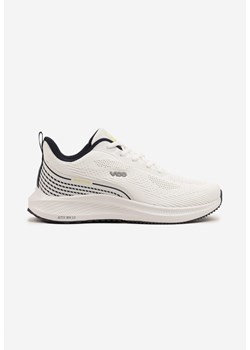 Biało-Granatowe Buty Sportowe Sneakersy z Siateczki na Piankowej Podeszwie Saralia ze sklepu born2be.pl w kategorii Buty sportowe męskie - zdjęcie 179193528