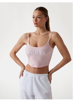Guess Top 174491 Różowy Classic Fit ze sklepu MODIVO w kategorii Bluzki damskie - zdjęcie 179194409