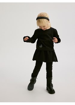 Reserved - Legginsy z imitacją spódnicy - czarny ze sklepu Reserved w kategorii Spodnie dziewczęce - zdjęcie 179194605