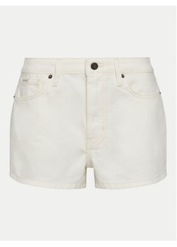 Guess Jeans Szorty jeansowe W5GD0Y D5M62 Biały Regular Fit ze sklepu MODIVO w kategorii Szorty - zdjęcie 179196507