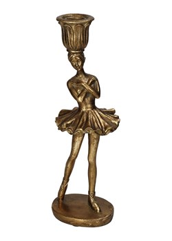 Kersten Świecznik &quot;Ballerina&quot; w kolorze złotym - wys. 28 x Ø 9 cm ze sklepu Limango Polska w kategorii Świeczniki - zdjęcie 179200218