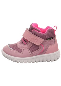 superfit Skórzane botki &quot;Sport7 Mini&quot; w kolorze jasnoróżowym ze sklepu Limango Polska w kategorii Buty zimowe dziecięce - zdjęcie 179201185