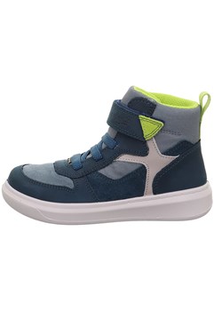 superfit Skórzane sneakersy &quot;Cosmo&quot; w kolorze granatowym ze sklepu Limango Polska w kategorii Buty zimowe dziecięce - zdjęcie 179201215
