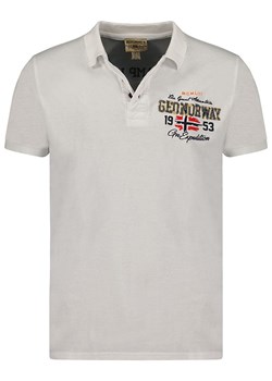 Geographical Norway Koszulka polo &quot;Kapricio&quot; w kolorze białym ze sklepu Limango Polska w kategorii T-shirty chłopięce - zdjęcie 179201567