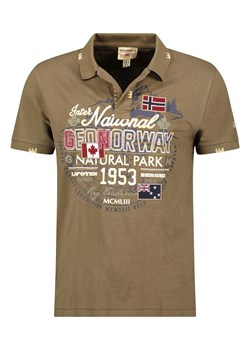 Geographical Norway Koszulka polo &quot;Kaldo&quot; w kolorze khaki ze sklepu Limango Polska w kategorii T-shirty chłopięce - zdjęcie 179201575