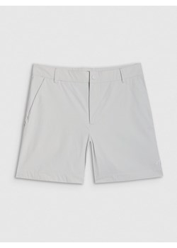 Damskie spodenki trekkingowe 4F 4FWSS25TFSHF0994 - szare ze sklepu Sportstylestory.com w kategorii Szorty - zdjęcie 179204039