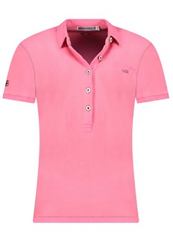 Geographical Norway Koszulka polo &quot;Kars&quot; w kolorze różowym ze sklepu Limango Polska w kategorii Bluzki damskie - zdjęcie 179206807