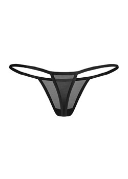 Exquisite czarne stringi damskie tanga MP Black by Obsessive, Kolor czarny, Rozmiar S/M, Exquisite ze sklepu Intymna w kategorii Majtki damskie - zdjęcie 179207735