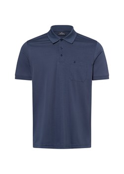 Ragman Męska koszulka polo Mężczyźni blue stone jednolity ze sklepu vangraaf w kategorii T-shirty męskie - zdjęcie 179209805