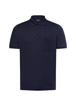 Ragman Męska koszulka polo Mężczyźni granatowy jednolity ze sklepu vangraaf w kategorii T-shirty męskie - zdjęcie 179209816