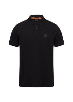 BOSS Orange Męska koszulka polo - Passenger Mężczyźni Bawełna czarny jednolity ze sklepu vangraaf w kategorii T-shirty męskie - zdjęcie 179209818