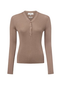 IPURI Sweter damski z dzianiny Kobiety Lyocell kitt jednolity ze sklepu vangraaf w kategorii Swetry damskie - zdjęcie 179209825