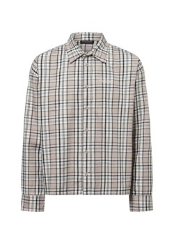 PEGADOR Bluza męska BEVILL Mężczyźni Comfort Fit Bawełna kitt w kratkę ze sklepu vangraaf w kategorii Koszule męskie - zdjęcie 179209827
