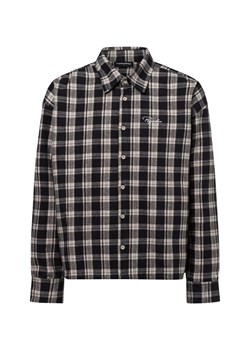 PEGADOR Bluza męska BEVILL Mężczyźni Comfort Fit Bawełna antracytowy w kratkę ze sklepu vangraaf w kategorii Koszule męskie - zdjęcie 179209828