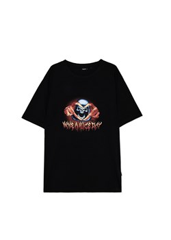 Cropp - Czarna koszulka z kościotrupem - czarny ze sklepu Cropp w kategorii T-shirty męskie - zdjęcie 179210377