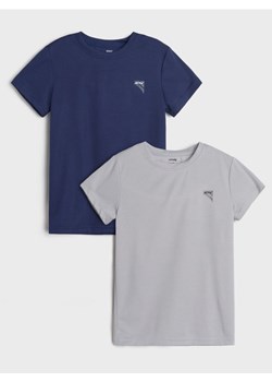 Sinsay - Koszulki 2 pack Active - granatowy ze sklepu Sinsay w kategorii T-shirty chłopięce - zdjęcie 179212918