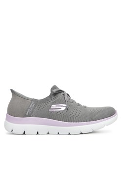 Sneakersy Skechers Summits-New Daily 150263/GYLV Szary ze sklepu eobuwie.pl w kategorii Buty sportowe damskie - zdjęcie 179213269