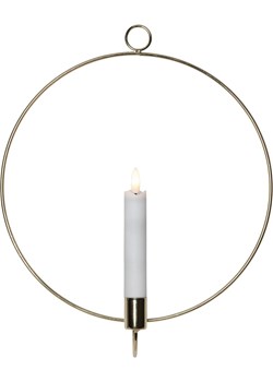 STAR Trading Dekoracyjna zawieszka LED &quot;Flame Wall&quot; w kolorze złotym - Ø 28 cm ze sklepu Limango Polska w kategorii Oświetlenie led - zdjęcie 179216888