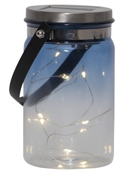 STAR Trading Solarna dekoracja LED &quot;Tint&quot; w kolorze niebieskim - wys. 15 cm ze sklepu Limango Polska w kategorii Oświetlenie ogrodowe - zdjęcie 179217919