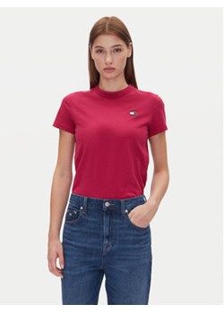 Tommy Jeans T-Shirt Tjw Reg Badge Tee DW0DW20153 Różowy Regular Fit ze sklepu MODIVO w kategorii Bluzki damskie - zdjęcie 179220355