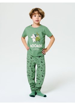 Sinsay - Bawełniana piżama dwuczęściowa The Moomins - zielony ze sklepu Sinsay w kategorii Piżamy dziecięce - zdjęcie 179223286