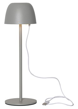 STAR Trading Lampa stołowa LED &quot;Ronda&quot; w kolorze szarym - wys. 34,5 x Ø 11 cm ze sklepu Limango Polska w kategorii Lampy stołowe - zdjęcie 179226326