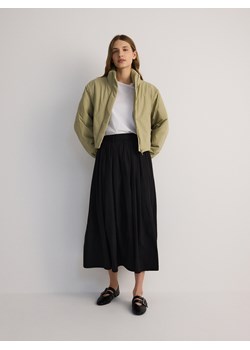 Reserved - Kurtka bomber oversize z ociepleniem - oliwkowy ze sklepu Reserved w kategorii Kurtki damskie - zdjęcie 179227526