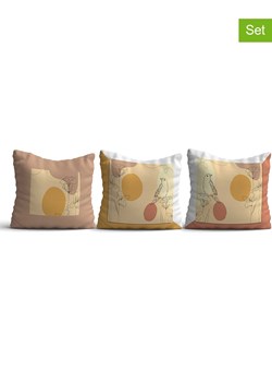 ABERTO DESIGN Poszewki (3 szt.) w kolorze biało-beżowym ze sklepu Limango Polska w kategorii Poduszki dekoracyjne - zdjęcie 179228407