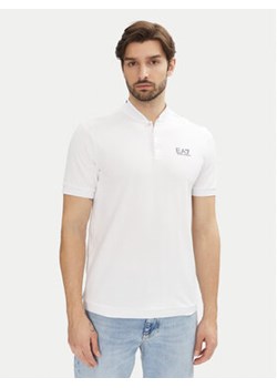 EA7 Emporio Armani Polo 7M000183 AF13511 U0002 Biały Regular Fit ze sklepu MODIVO w kategorii T-shirty męskie - zdjęcie 179233769