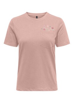 ONLY T-Shirt Polly 15317989 Różowy Regular Fit ze sklepu MODIVO w kategorii Bluzki damskie - zdjęcie 179234775